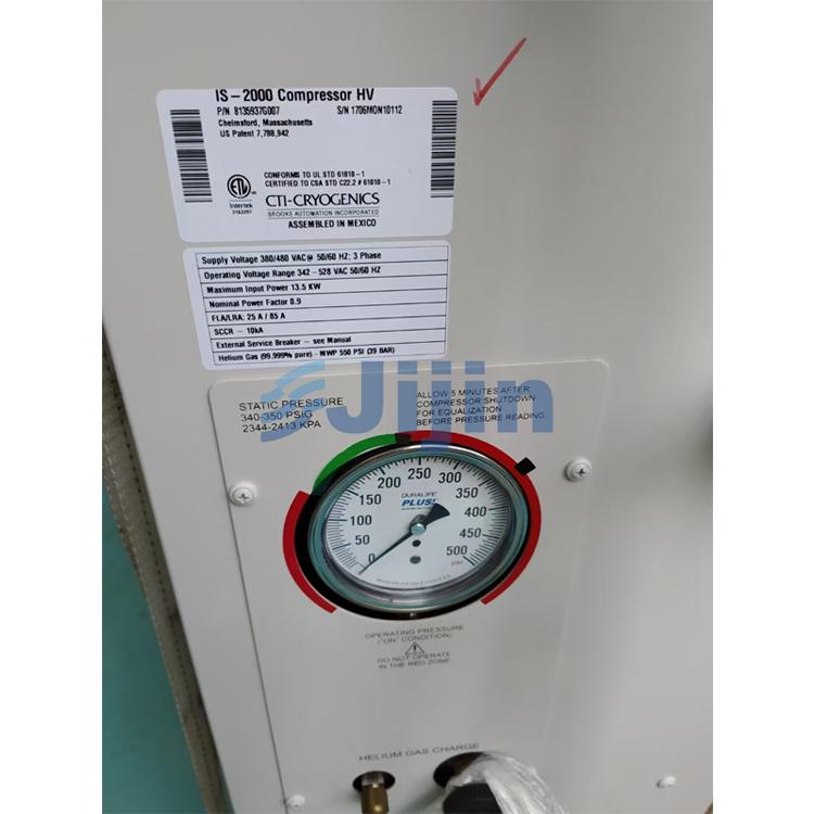 Is2000 Compressor Cti Used CTI IS-2000 Compressor HV, PN: 8135937G007 - Jijin Semiconductor ...
